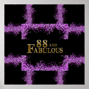 88th Birthday Poster
