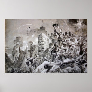 88th Regiment at Badajoz Poster