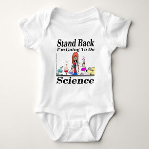 890 stand back l'm going to do science cartoon baby bodysuit