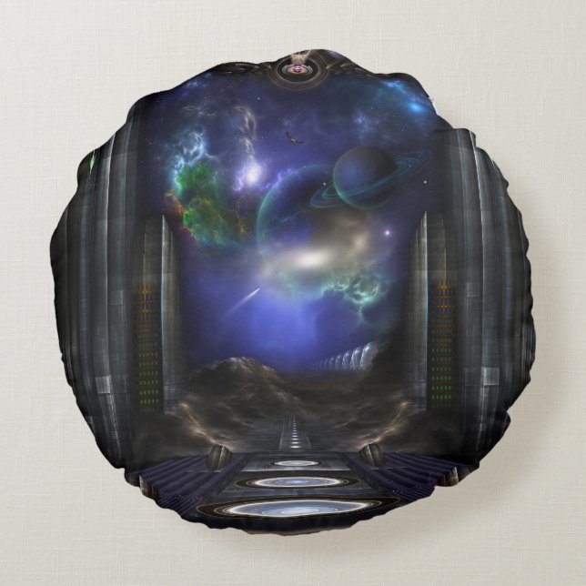 89-123-A9p2 Arsairian 7 Reporting Round Pillow (Back)