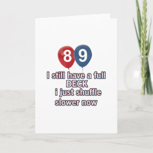 89 year anniversary designs card