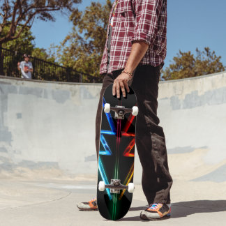 8 1/8" Neon Illuminated Arrow Skateboard 