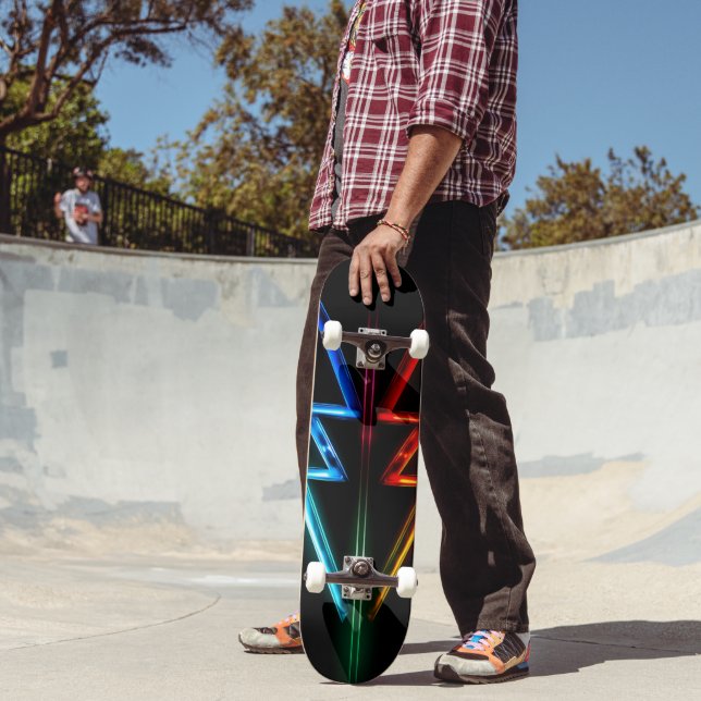 8 1/8" Neon Illuminated Arrow Skateboard  (Outdoor 2)