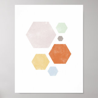 8.5" x 11", Colourful Shape Poster