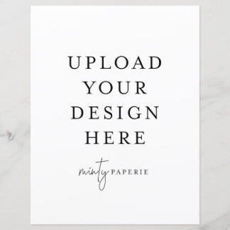 8.5" x 11" Flat Sheet - Portrait