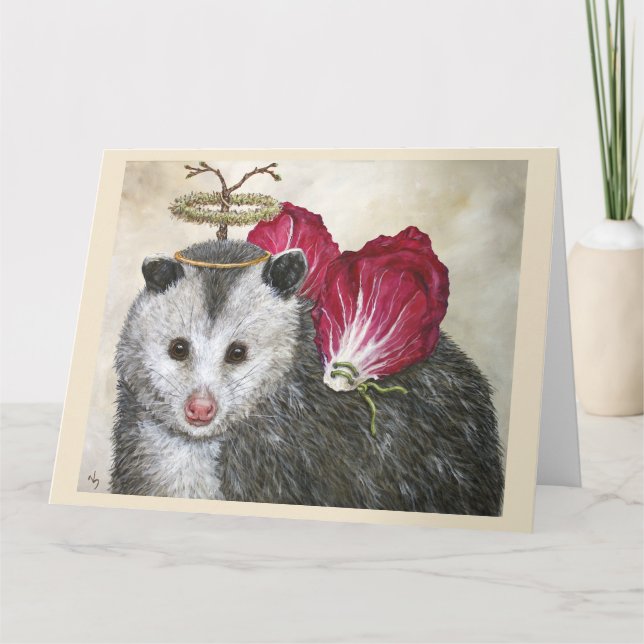 8.5 x 11  Folded Greeting Card (Angel Dan) (Front)