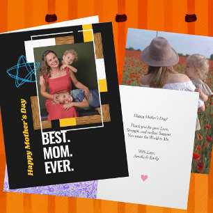 8.5" x 11" Mother's Day Card for Her Custom Photo