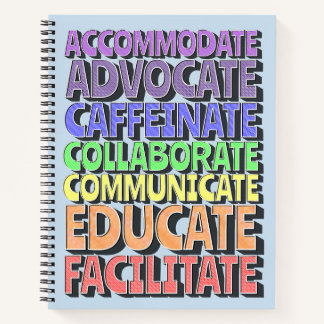 8.5 x 11 Spiral Notebook - A Teacher's Day