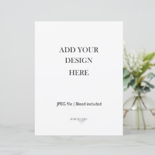 8.5x11" Card Stock 110 lb Full Page