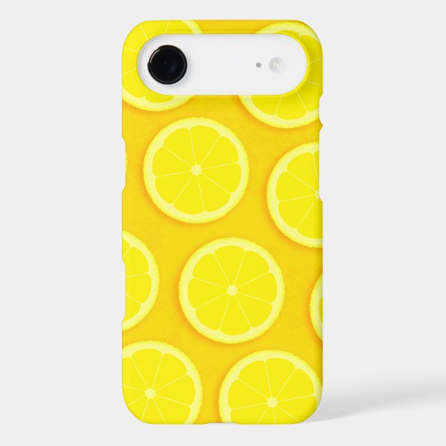 8/7 Coque iphone graphique jaune tranche citron (Verso)