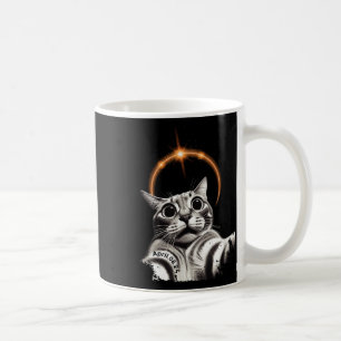8 April 2024 Funny Selfie Cat 2024 Eclipse Totalit Coffee Mug
