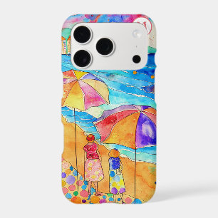 *~* 8 Aquarelle Mer Plage Sable Parapluie