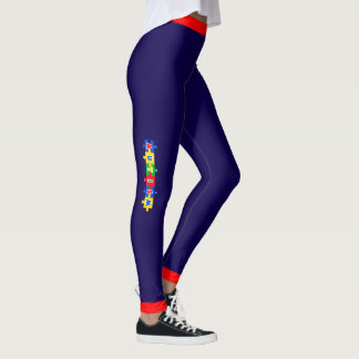 # 8 Autism Awareness  - Leggings