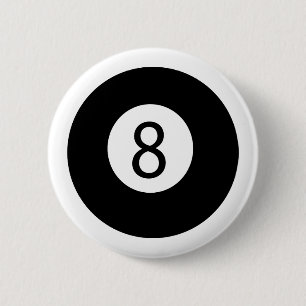 8 Ball 2 Inch Round Button