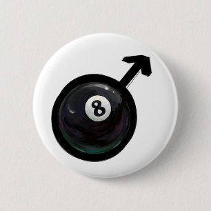 8 Ball 2 Inch Round Button
