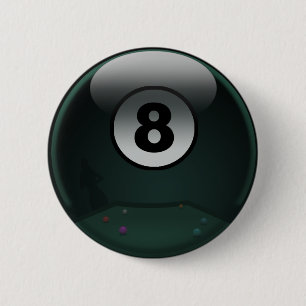 8-Ball 2 Inch Round Button