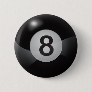 8 Ball 2 Inch Round Button