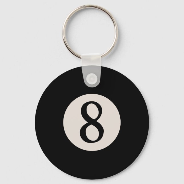 8-Ball 8 Keychain (Front)