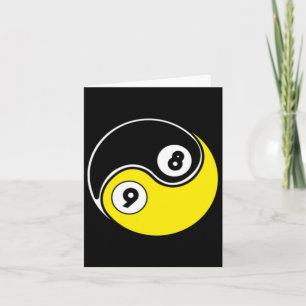 8 Ball 9 Ball Snooker Pool Billiards Card