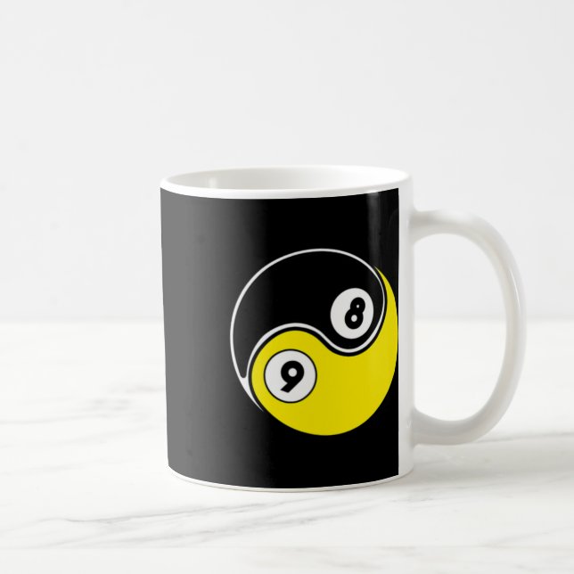 8 Ball 9 Ball Snooker Pool Billiards  Coffee Mug (Right)