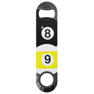 8 Ball and 9 Ball Bottle Opener Bar Key