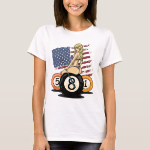8 Ball Billiard Pool Player Eight Ball Billiards T-Shirt