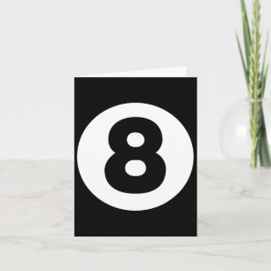 8 Ball Billiards Lazy Halloween Costume Funny Magi Card