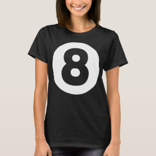 8 Ball Billiards Lazy Halloween Costume Funny Magi T-Shirt