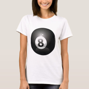 8 Ball Billiards Pool Player Eight Ball Lucky 8  T-Shirt
