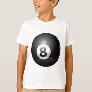 8 Ball Billiards Pool Player Eight Ball Lucky 8 T-Shirt