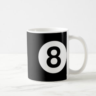 8 Ball Billiards Pool Table Costume Eight Ball Coffee Mug