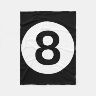 8 Ball Billiards Pool Table Costume Eight Ball Fleece Blanket