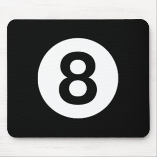 8 Ball Billiards Pool Table Costume Eight Ball  Mouse Pad
