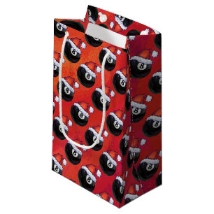8 Ball Christmas Small Gift Bag