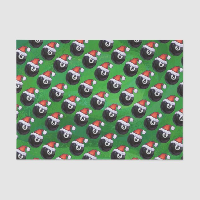 8 Ball Christmas Tissue Paper (Front)