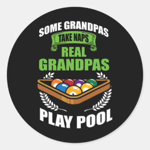 8 Ball Eight Ball - Funny Pool Billiards  Classic Round Sticker