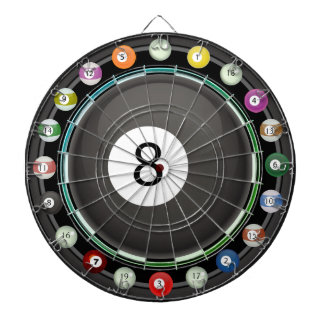 8-Ball Multi-Target 20 Count Dartboard