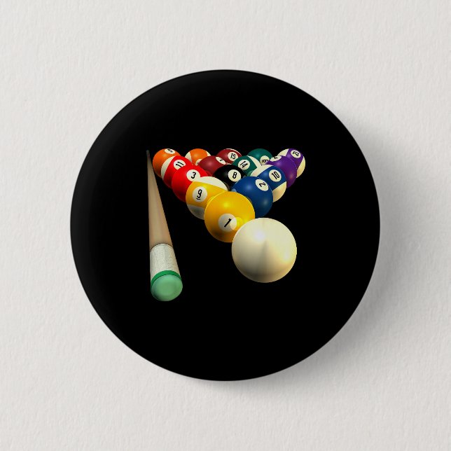 8-ball Ol Team S For Bar League Protecting  2 Inch Round Button (Front)