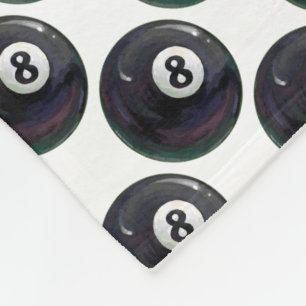 8 Ball Pattern Fleece Blanket