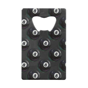 8 Ball Pattern Wallet Bottle Opener
