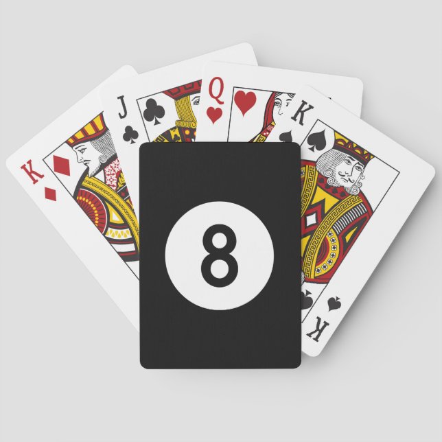 8 Ball Playing Cards (Back)