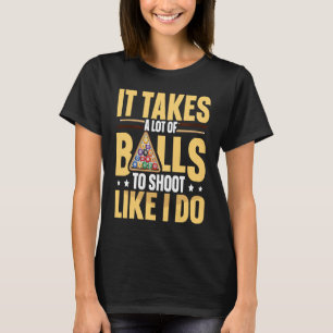 8 ball pool billiard for a Pool player 1 T-Shirt