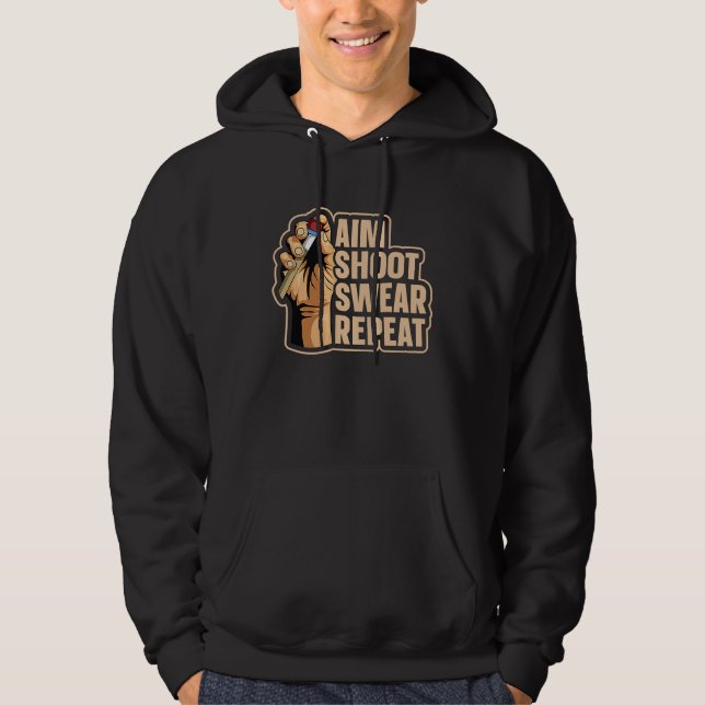 8 ball pool billiard Quote for a Pool player  1 Hoodie (Front)