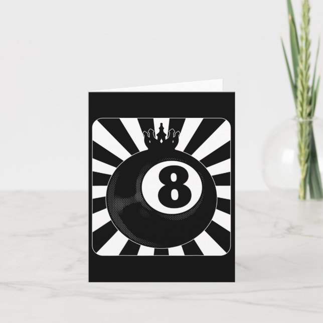 8 Ball Pool Billiards Billiard Player  Card (Front)