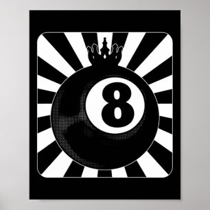 8 Ball Pool Billiards Billiard Player  Poster