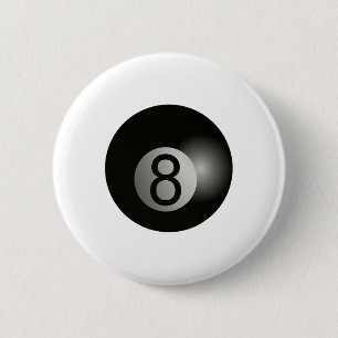 8 Ball Pool Hall Shark Billiards Player Hustler 2 Inch Round Button
