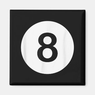8 Ball Pool Hall Tees, Shark Lover Gift Magnet