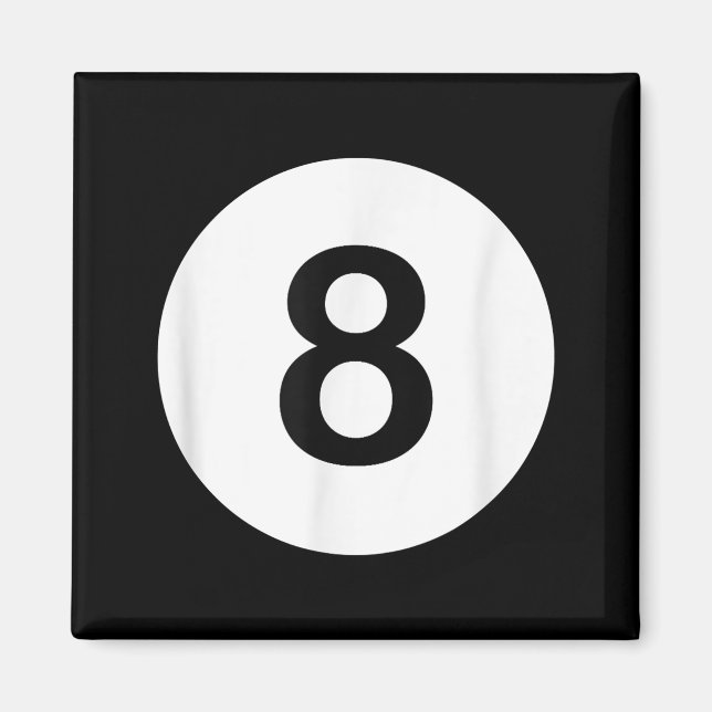 8 Ball Pool Hall Tees, Shark Lover Gift Magnet (Front)