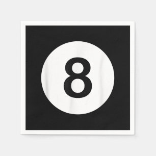 8 Ball Pool Hall Tees, Shark Lover Gift Napkin