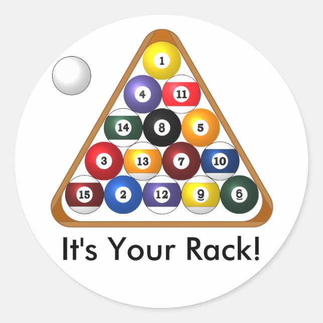 8-ball Rack stickers (Front)